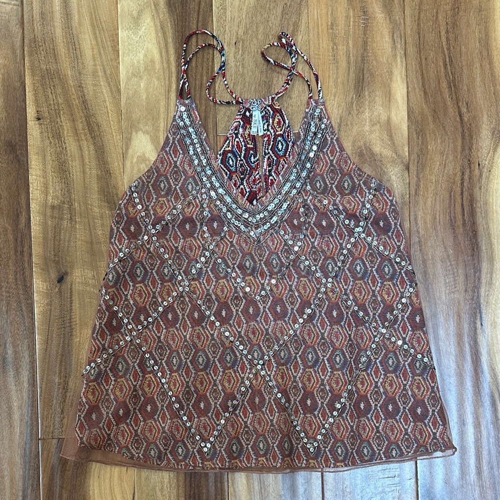 Sequin Boho Top